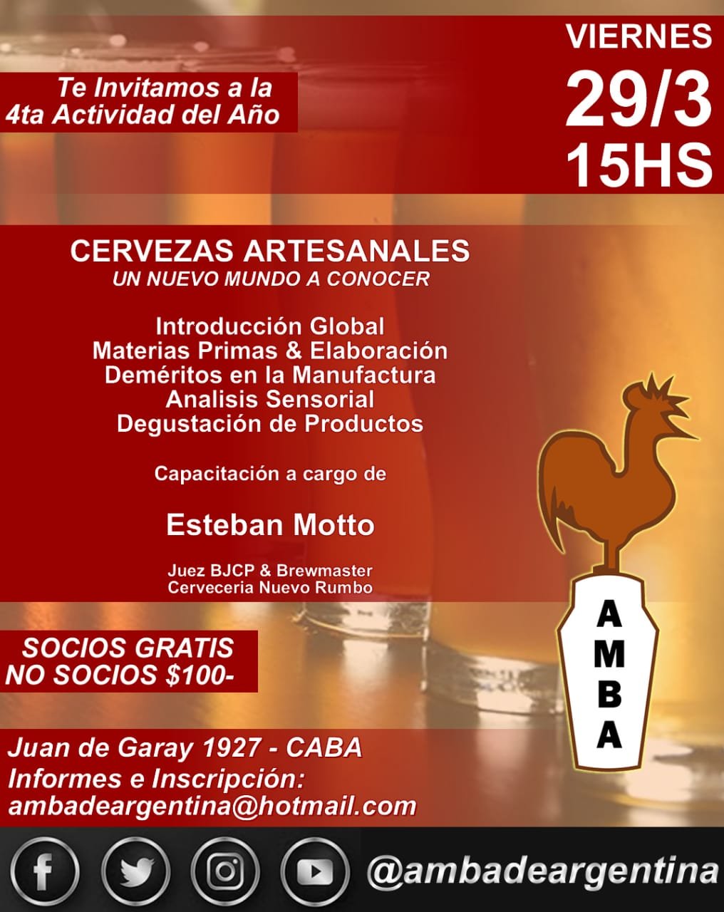 CAPACITACION DE CERVEZAS ARTESANALES